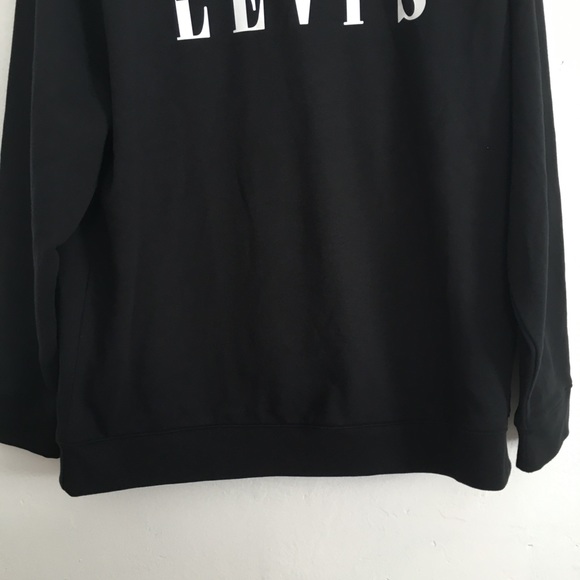 Levi’s Sweatshirt black Crewneck logo plus size basic - Picture 11 of 11